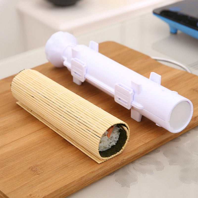 Kitchen Sushi Tools Roller Sushi Maker Roll Mold Kit Sushi Bazooka Gadgets