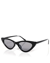 Black Skinny Cat Eye Sunglasses