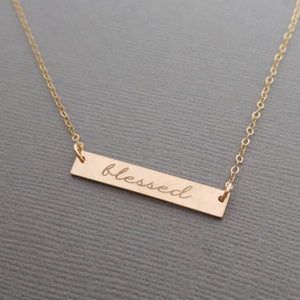 Blessed Necklace in Gold-Filled