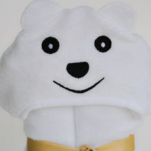 Bamboo rayon Bear Hooded Turkish Towel: Little Kid