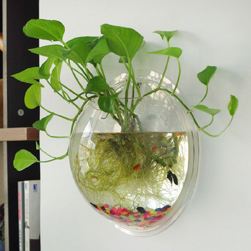 2017 New Hanging Flower Pot Glass Ball Vase Terrarium Wall Fish Tank Aquarium Container Homw Decor