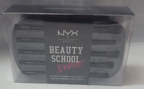 NYX Beauty School Dropout Cut Crease Technique 5 piece Brush Set