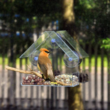 Clear Glass Window Bird Feeders Glass Viewing Bird