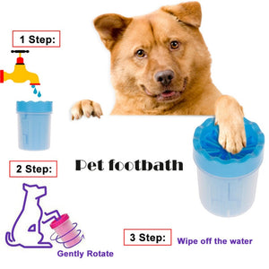 3 Colors Pet Foot Washer Cup Dog Foot Wash Tools Soft Gentle Silicone Bristles Pet Brush Quickly Clean Paws Muddy Wash Feet