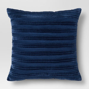 Pleated Textured Throw Pillow