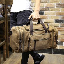 Vintage Military Canvas Men Travel Bags Carry on Luggage Bags Men Duffel Bags Travel Tote Large Weekend Bag Overnight