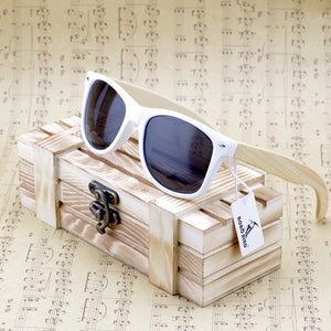 Rectangular Genuine Real Bamboo Wood Polarized