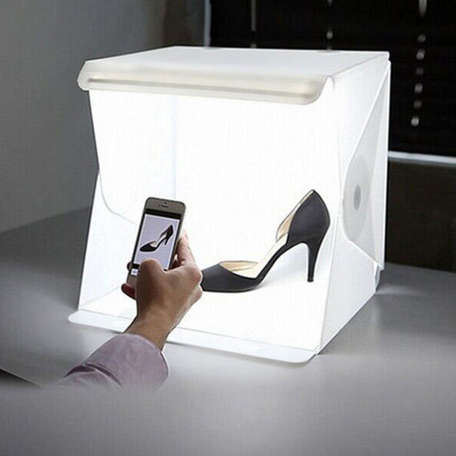 Portable Folding Lightbox Photography Studio Softbox LED Light Soft Box for DSLR Camera Photo Background