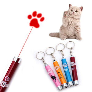 Portable Creative and Funny Pet Cat Animal Toys LED Laser Pointer Light Pen With Bright Animation Dog Mouse Small Animal Toys