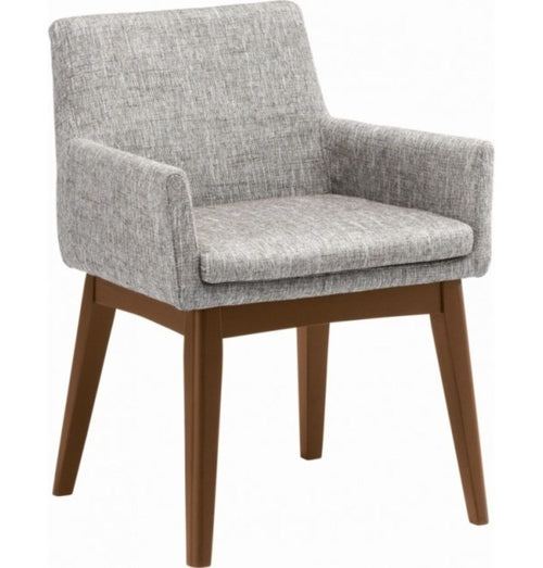 Dining Armchair - Chanel - Cocoa & Pebble | GFURN