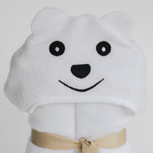 Bamboo rayon Bear Hooded Turkish Towel: Little Kid