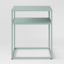 Metal End Table-  Mint Green