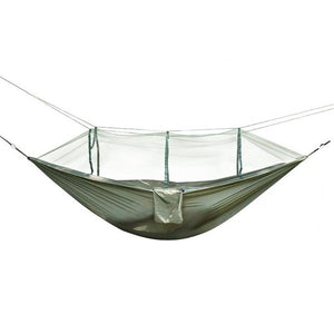 260x140cm Camping Hammock With Mosquito Net Outdoor Camping Mosquito Net Nylon Hammock Hanging Bed Sleeping Swing For Travel Kit
